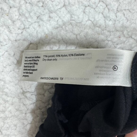 Eileen Fisher Petite Small Black Stretch Jersey Knit Comfy Ankle Pants Pull On - Picture 6 of 6